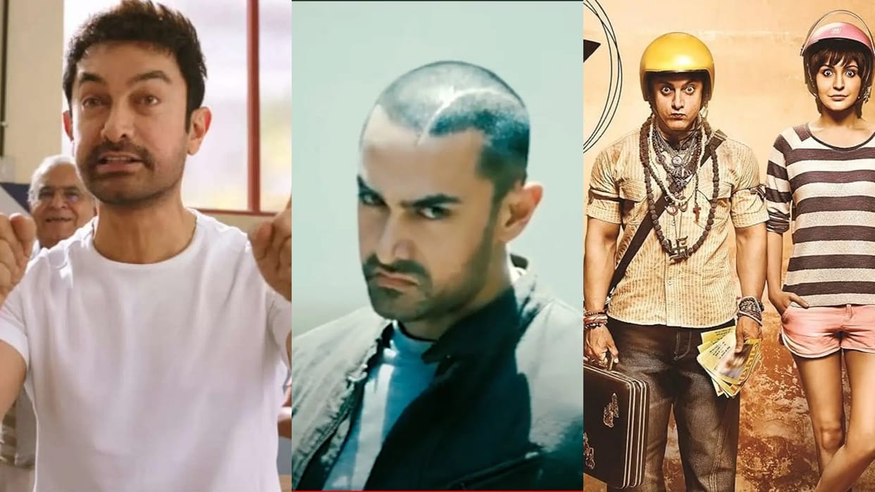 Aamir Khan Films Promotion Style Sell Vada Pav Hairstyle Looks Bhojpuri Language Sitaare Zameen Par Dhoom 3 PK