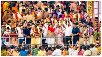 Jagannatha Rath Yatra Lakhs congregate in Puri to witness Lord Jagannath bathing rituals