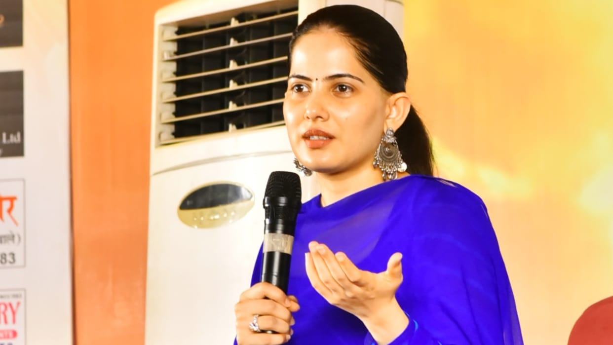 Jaya Kishori spiritual session tomorrow People are excited to listen entry is only with an invitation card