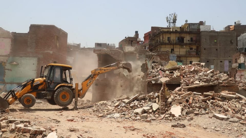 Demolition drive continues at Kalkaji's Bhoomihin Camp