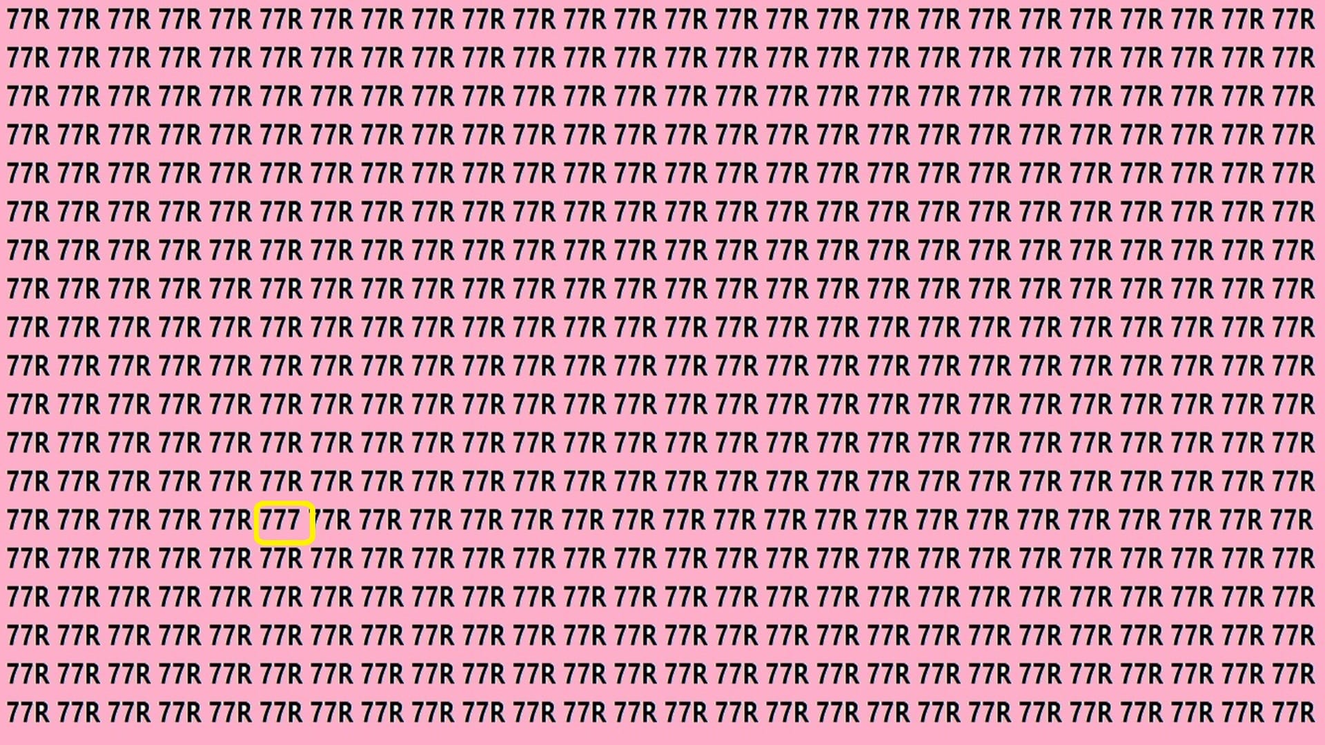 Optical Illusion Iq Test brain test can you find 777 in 15 seconds brain teaser picture