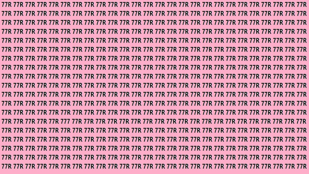 Optical Illusion Iq Test brain test can you find 777 in 15 seconds brain teaser picture