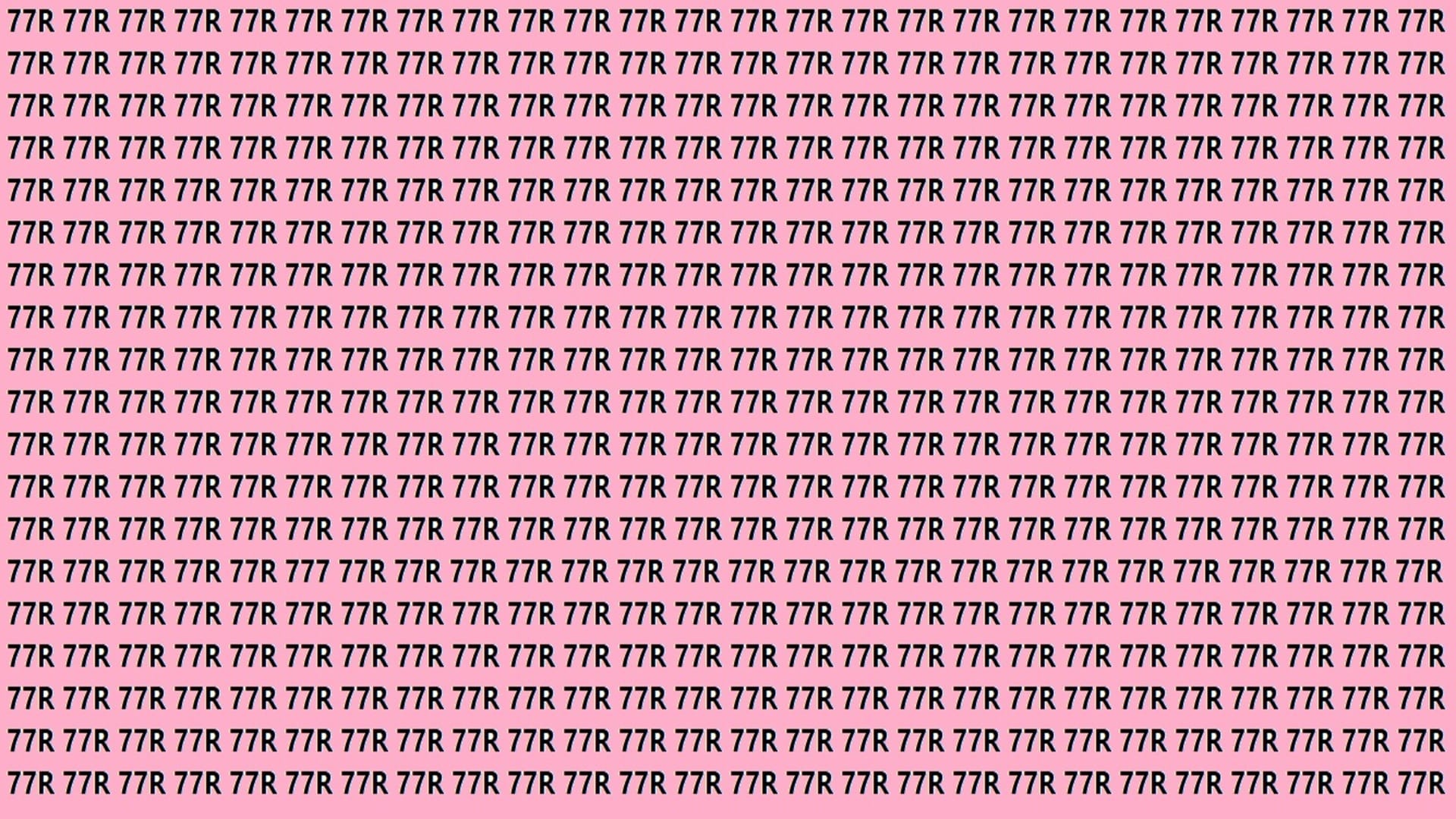 Optical Illusion Iq Test brain test can you find 777 in 15 seconds brain teaser picture