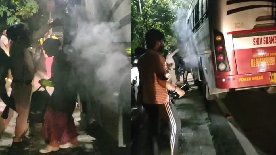 Rishikesh News bus of pilgrims returning from Badrinath to Rishikesh caught fire this is how lives were saved