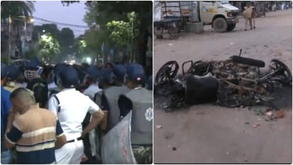 कोलकाता के पास पुलिस और उपद्रवियों में झड़प