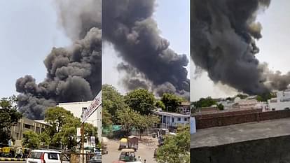 Ahmedabad Plane Crash Photos Air India Flight AI 171 debris Meghaninagar rescue operations NDRF Gujarat Police