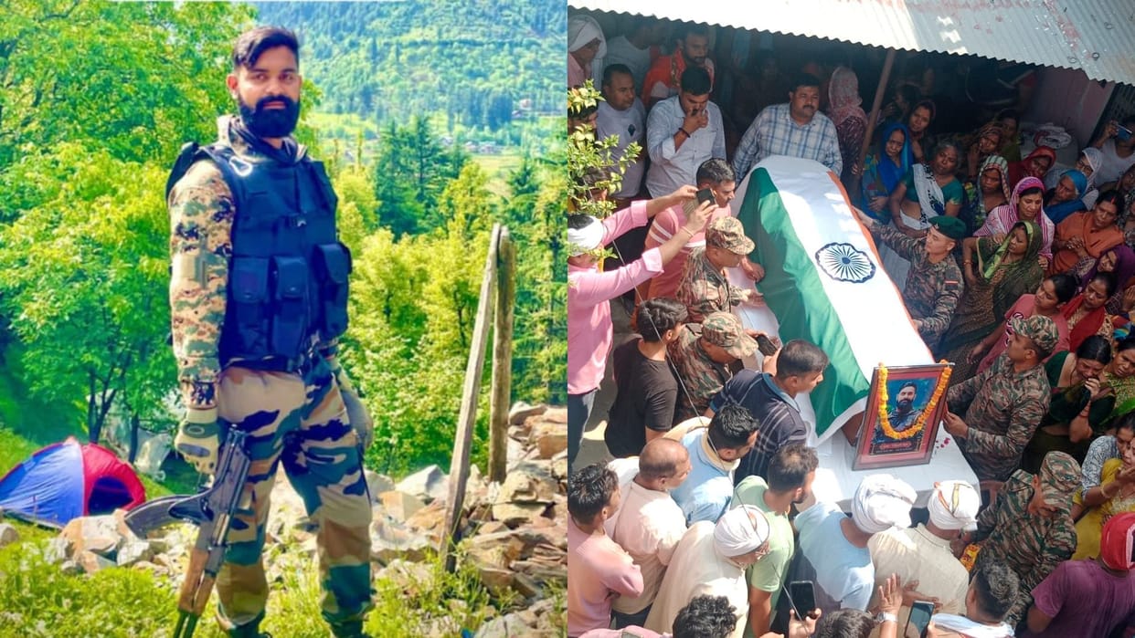 The body of the army soldier reached home he died due to illness