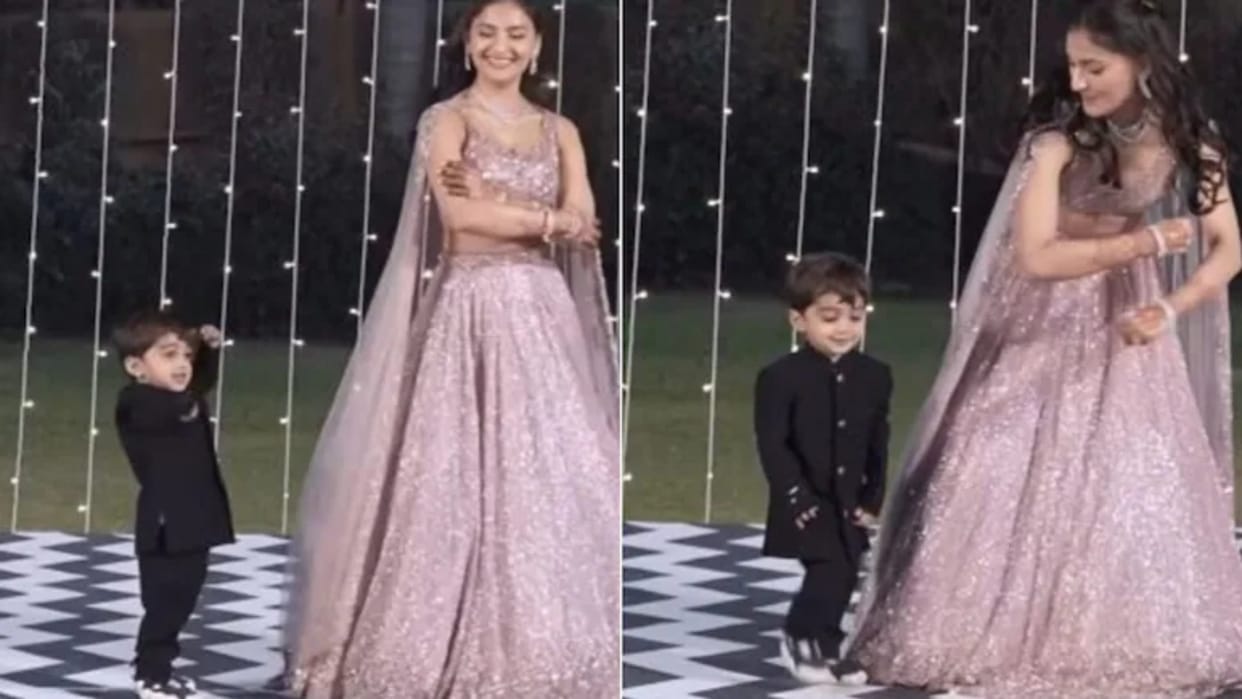 Dance Ka Video little boy cute dance with maasi on bollywood song wins hearts internet