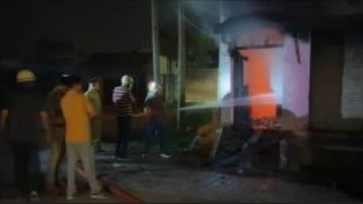 Fire broke out in illegal storage of firecrackers in a house in Budaun
