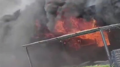 On Thursday, a sudden fire broke out in JSR located in Gorakhpur Taramandal
