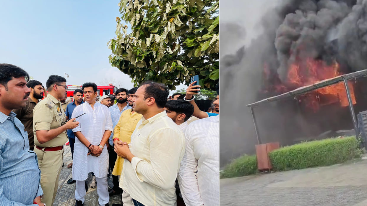 On Thursday, a sudden fire broke out in JSR located in Gorakhpur Taramandal