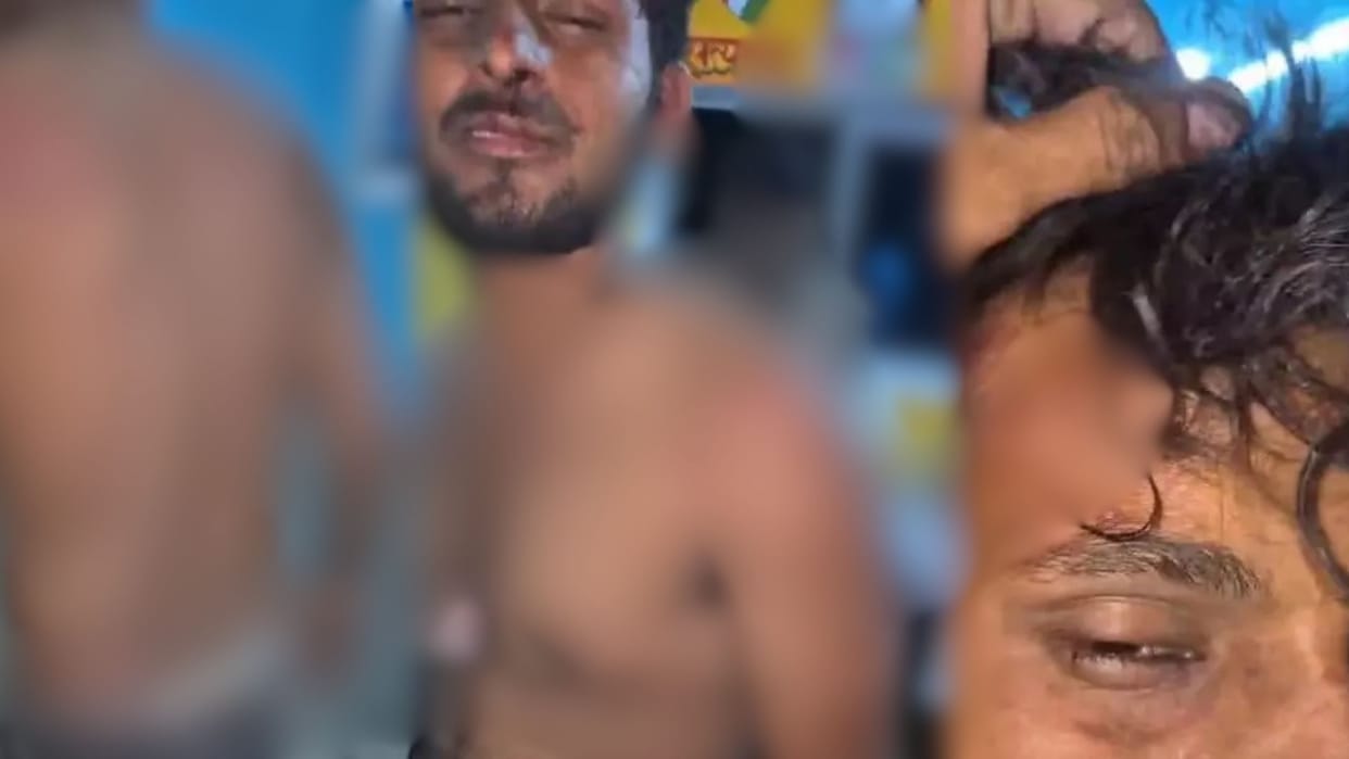 Such brutality will send chills down your spine usurers brutally beat up mediator brother