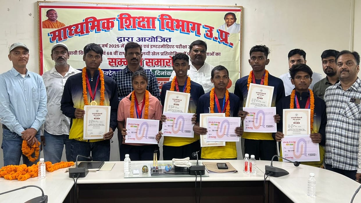 Talents got a platform faces of the brilliant students lit up after getting medals