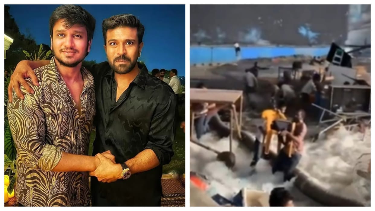 south actor ram charan the india house set accident nikhil siddhartha reacts survives major mishap