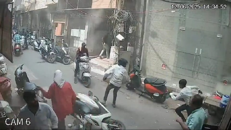 Silver factory accident one feet stairs ten feet shop seven cylinders on two floors