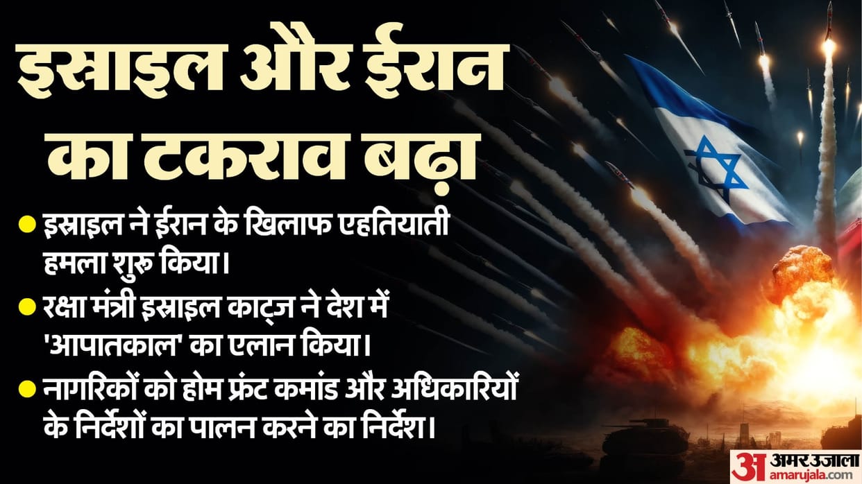 Israel launched a massive attack on Iran, Iran retaliated News in Hindi