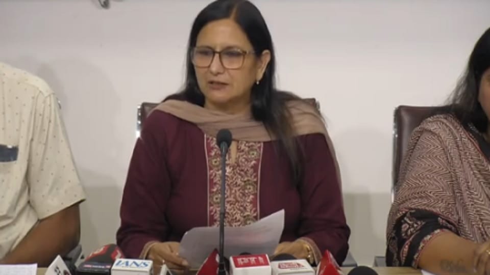 Kamaljeet Sahrawat presented the report card of Modi government