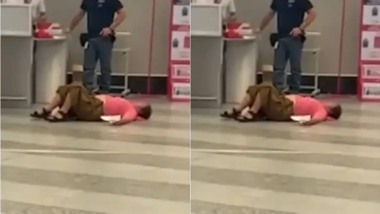 When the luggage became overweight staff demanded more money the woman started crying Video Viral