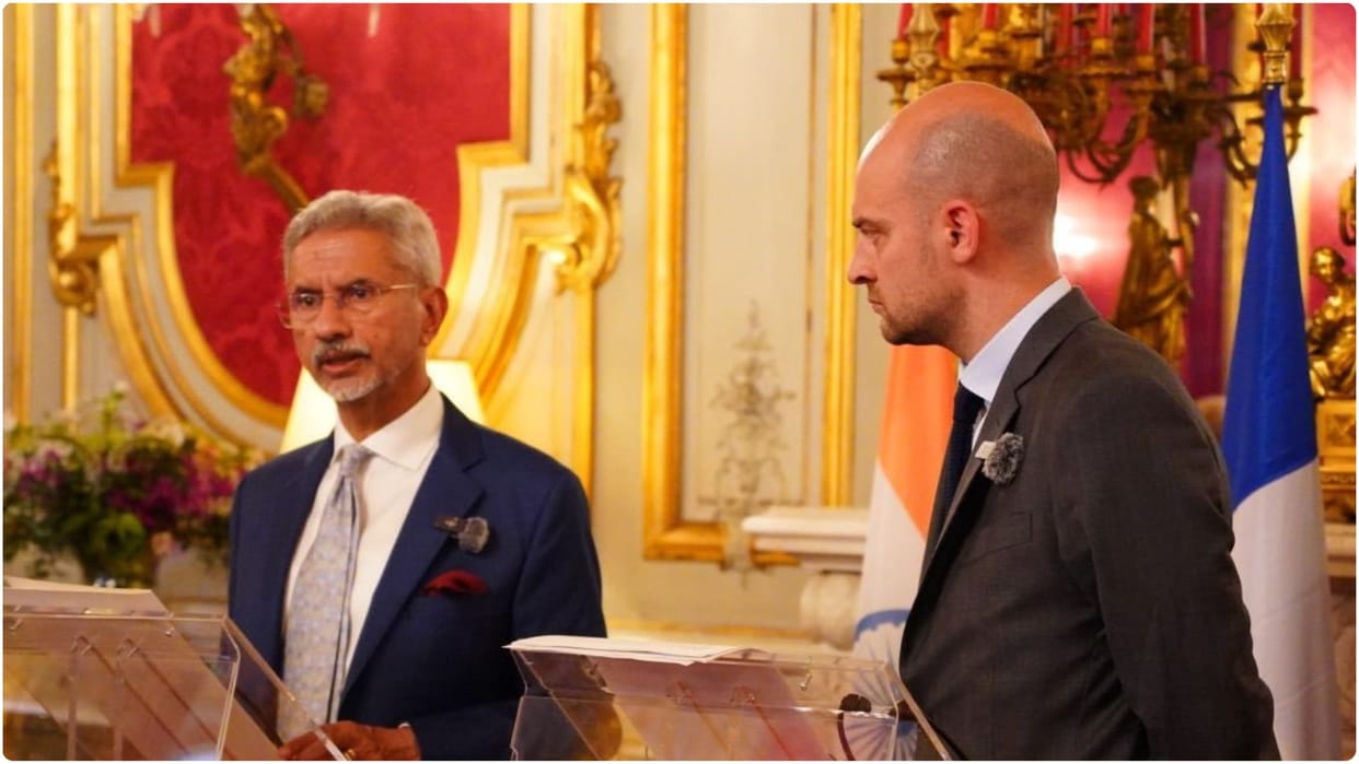 MEA: EAM Jaishankar held wide-ranging discussions with French counterpart Jean-Noël Barrot