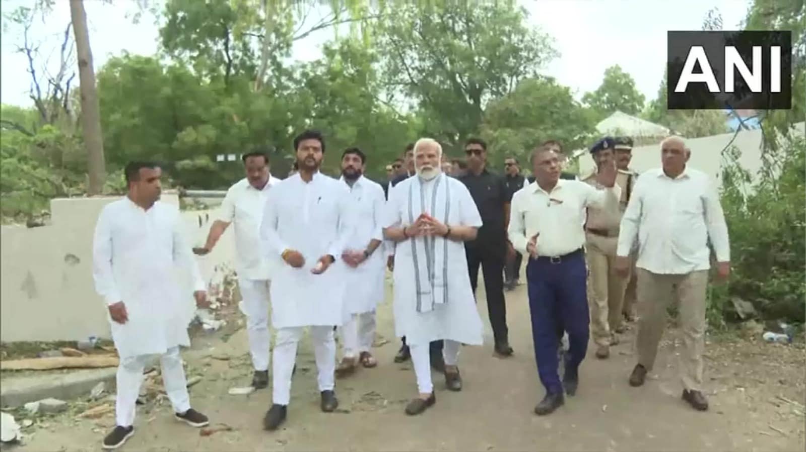 PM Modi In Ahmedabad Air India Plane Crash Site Hospital Visit Updates Photos