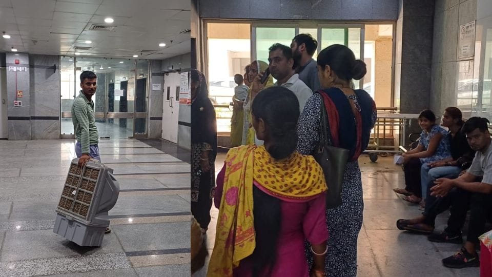 Patients are upset due to lack of facilities in Noida District Hospital