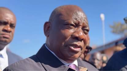 दक्षिण अफ्रीका के राष्ट्रपति सिरिल रामाफोसा