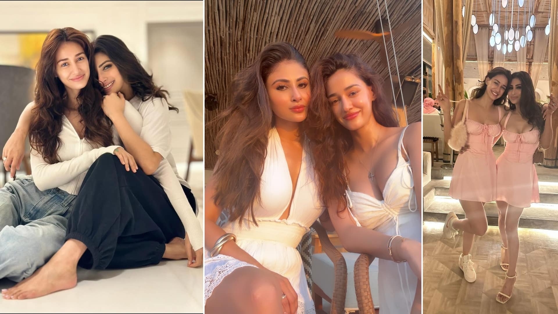 mouni roy shares many photos videos on Disha Patani 33th Happy Birhday vacation together