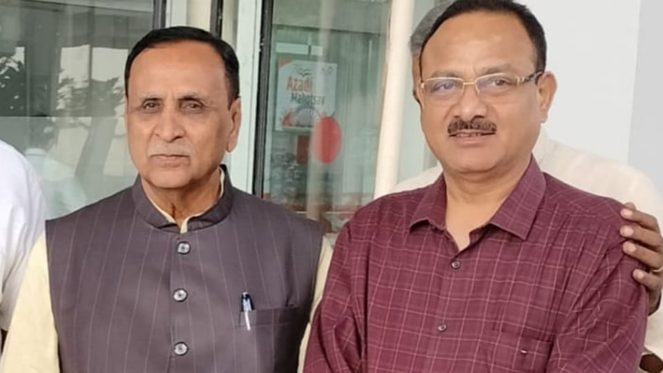 Chandigarh BJP Leaders Remembers Former cm of gujrat vijay rupani