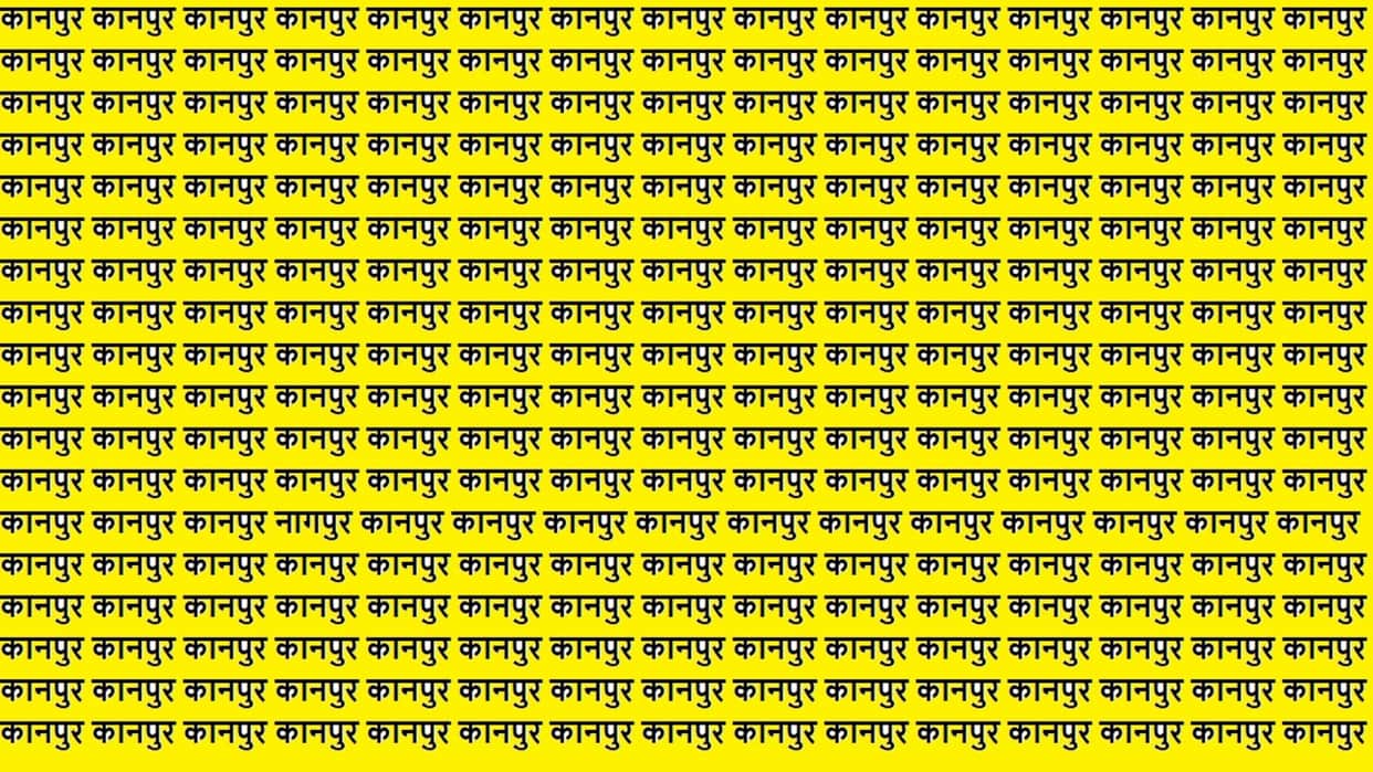 Viral Optical Illusion Iq Test Brain Test Can You Spot Nagpur in 12 Seconds Brain Teaser Image