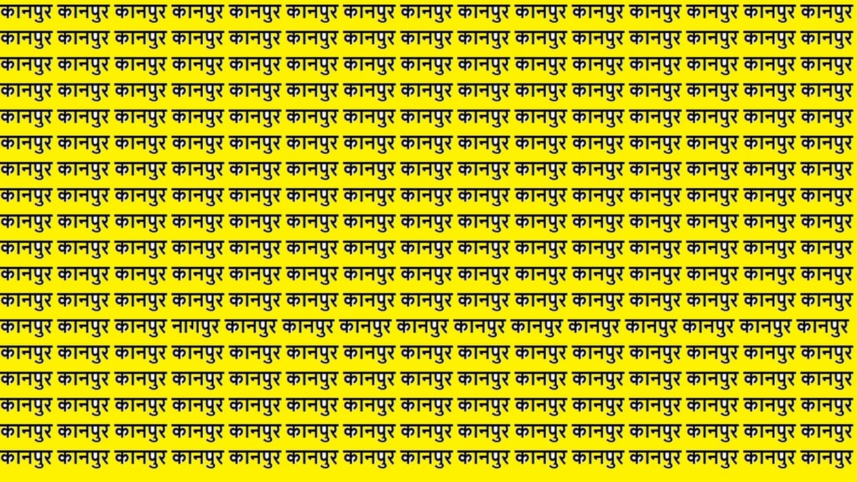 Viral Optical Illusion Iq Test Brain Test Can You Spot Nagpur in 12 Seconds Brain Teaser Image