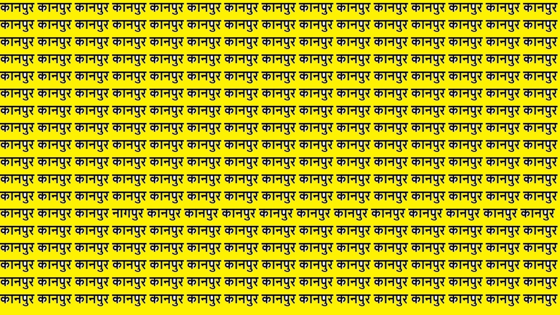 Viral Optical Illusion Iq Test Brain Test Can You Spot Nagpur in 12 Seconds Brain Teaser Image