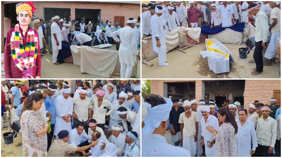 एमबीबीएस छात्र जयप्रकाश की अंतिम यात्रा की ये दर्दभरी तस्वीरें।