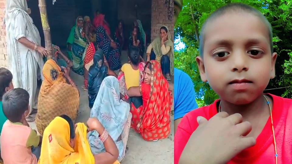child playing outside his house was crushed to death by speeding pickup truck In Shravasti