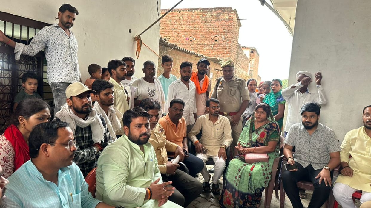 Pradhan arrested in azamgarh removed posters villagers demanded to build police post