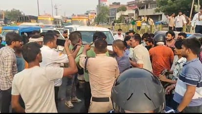कार चालक को पकड़ा