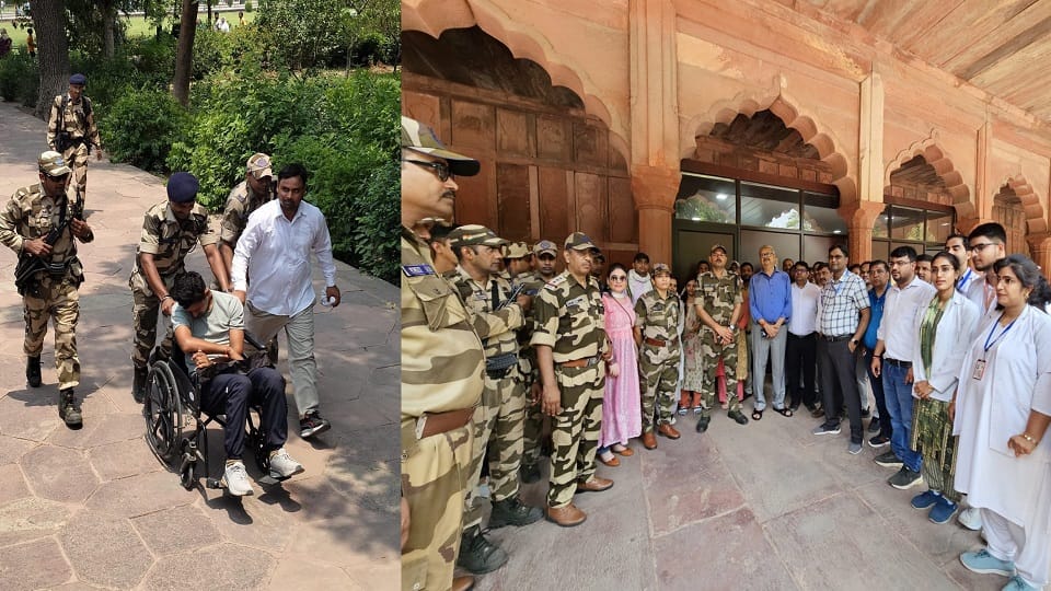 Mock drill was conducted at Taj to save tourists from heat