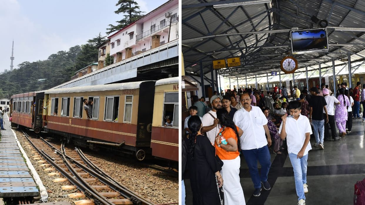 Trains arrived at Shimla railway station after 13 days