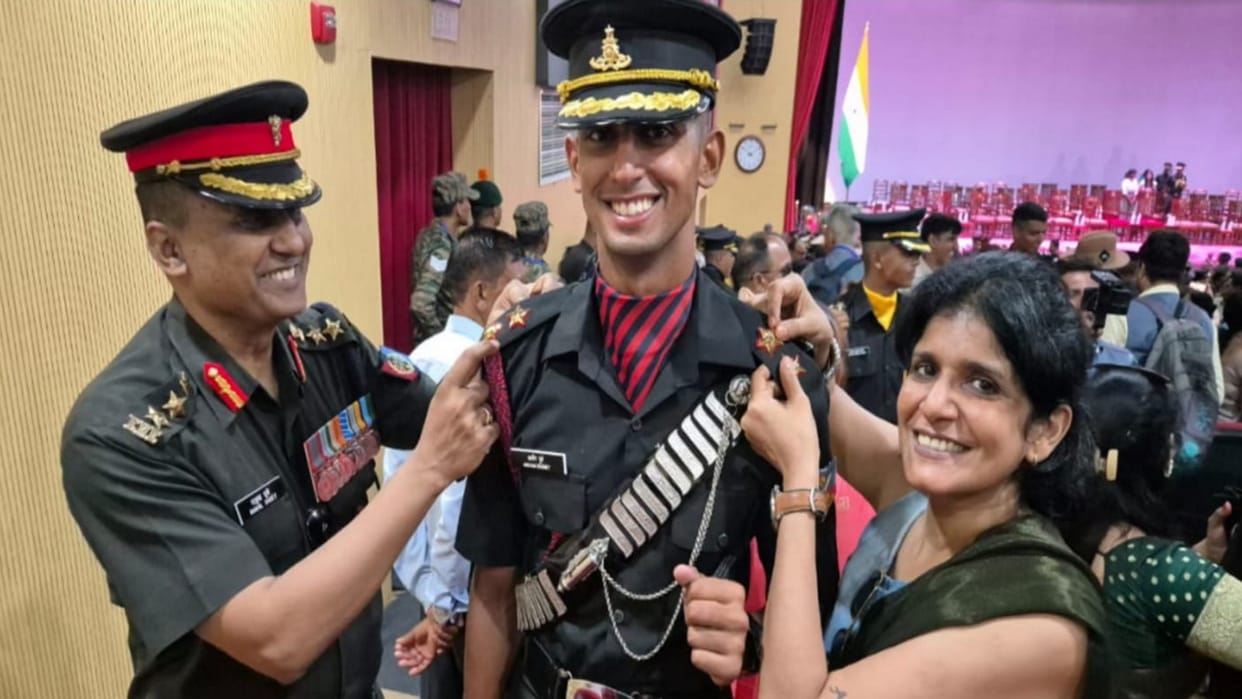 Third generation in the service of the country, after grandfather and father, grandson also became an officer