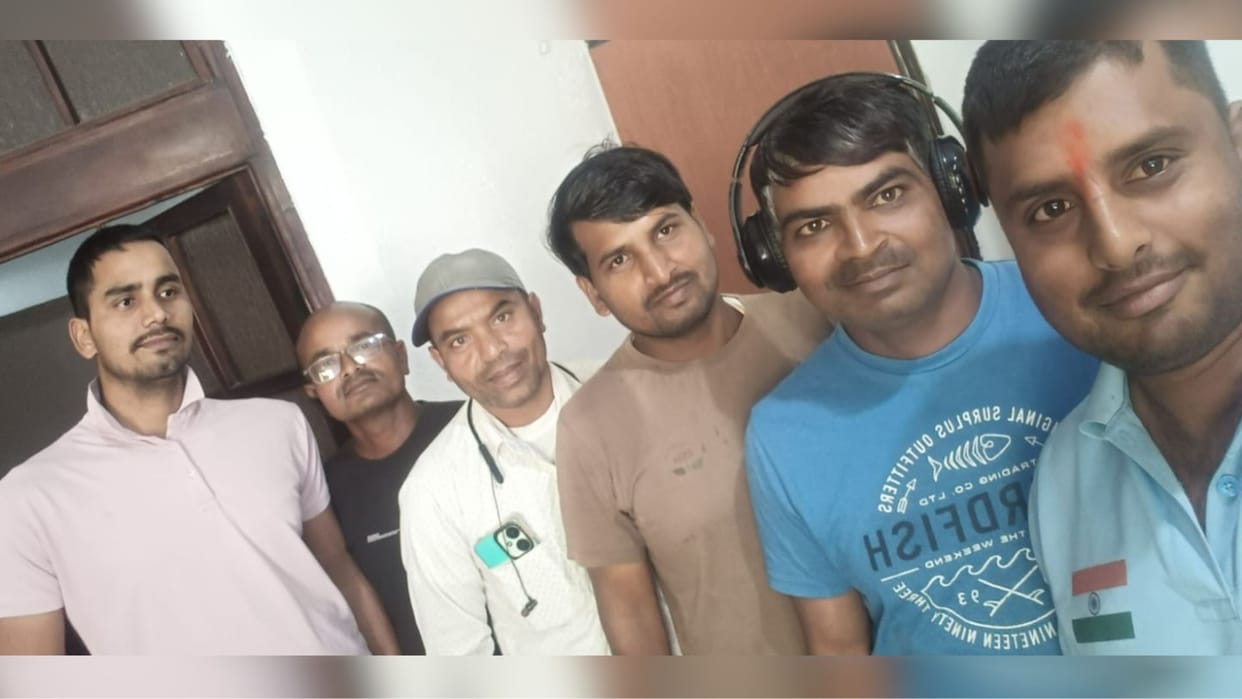 people from India live in same apartment in Israel work in morning family asks about well-being at night