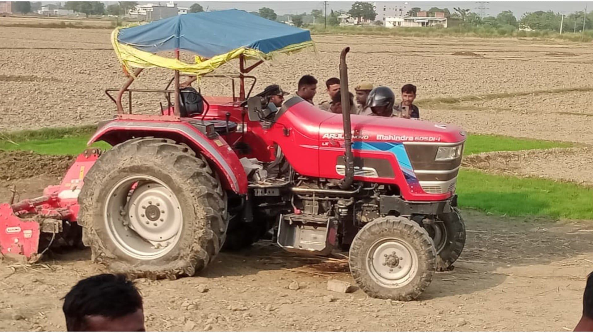 man killed by being crushed by tractor There was dispute on June 7 as well full story of Ravi Yadav Kushinagar