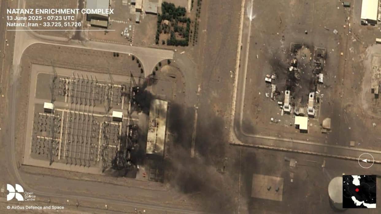 Satellite picture of Israel's attack on Iran's nuclear sites News In Hindi