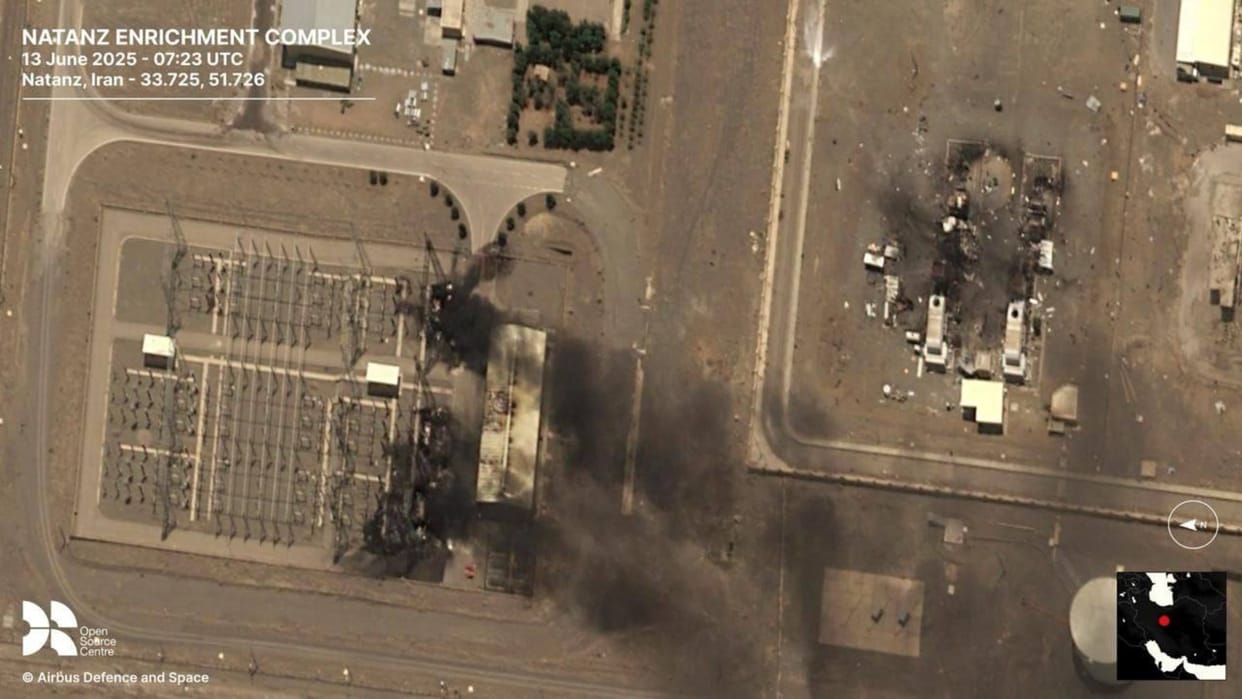Satellite picture of Israel's attack on Iran's nuclear sites News In Hindi