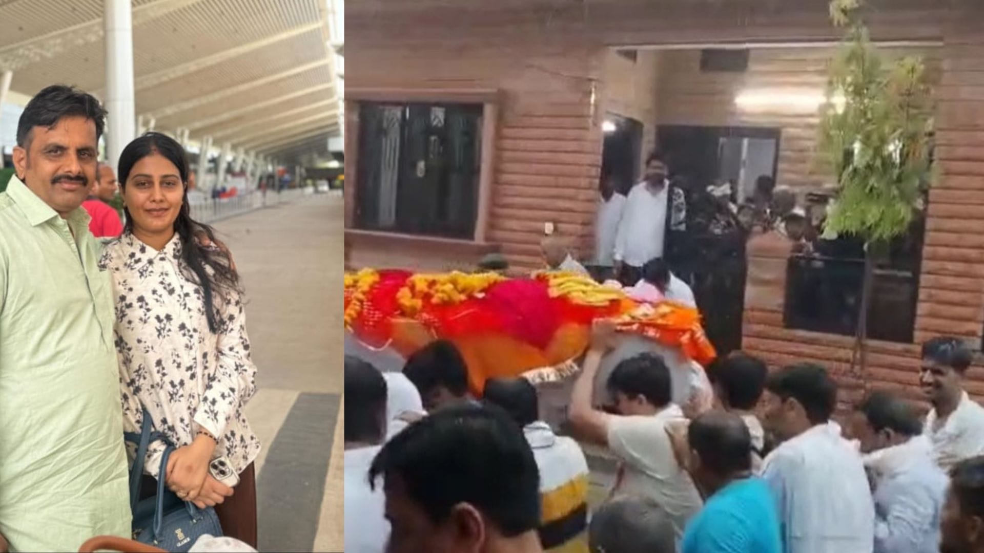पिता के साथ खुशबू और घर से बाहर निकलती उसकी अर्थी