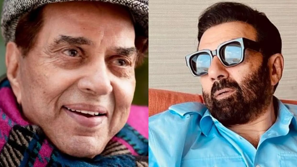 Sunny deol with dharmendra lovely video viral on fathers day