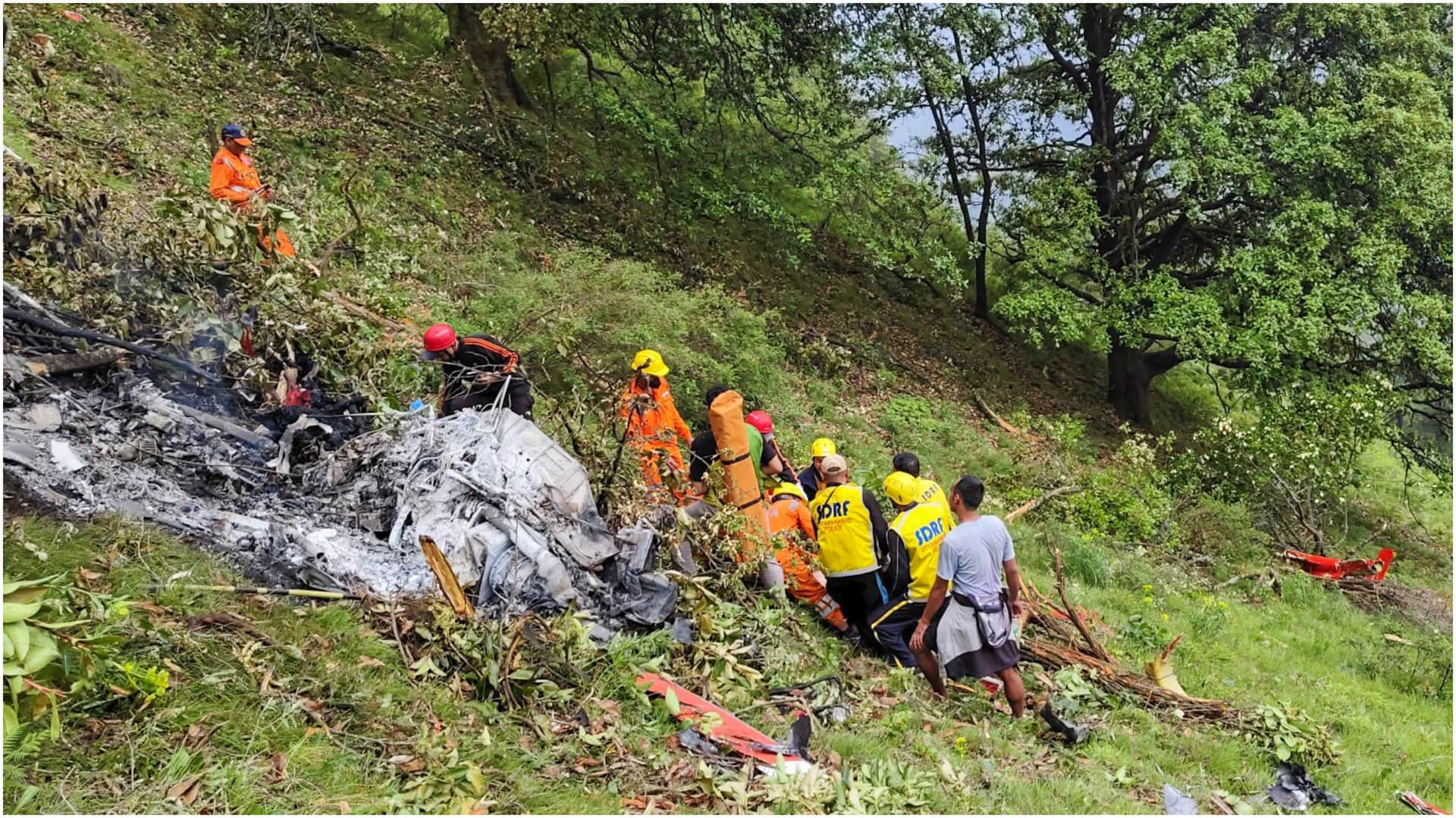 Uttarakhand Kedarnath Helicopter Crash: AAIB to Investigate, Rescue Operations, 7 Dead Including Pilot