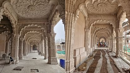 Ayodhya: सुंदर आकार ले रहा है श्रीराम जन्मभूमि का परकोटा, पिंक पत्थरों का सुंदर नक्काशी कर किया गया प्रयोग The rampart of Shri Ram Janmabhoomi is taking a beautiful shape