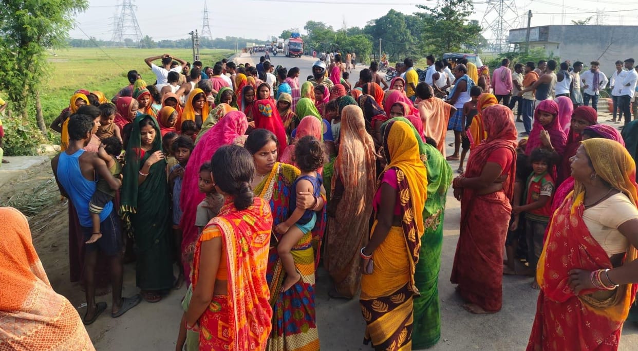 Bihar News: Three people including a woman died in separate accidents in Saharsa: uproar in protest