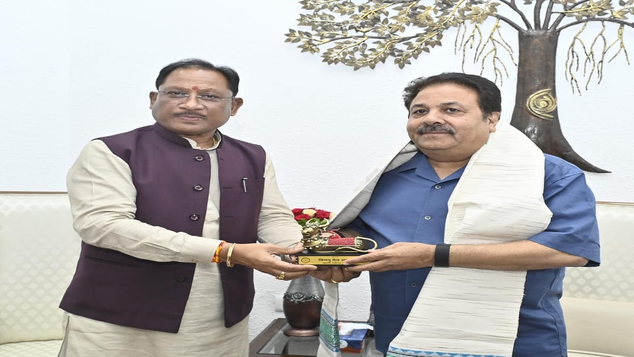 CG Sports News: BCCI Vice President Rajeev Shukla met Chief Minister vishnudeo sai