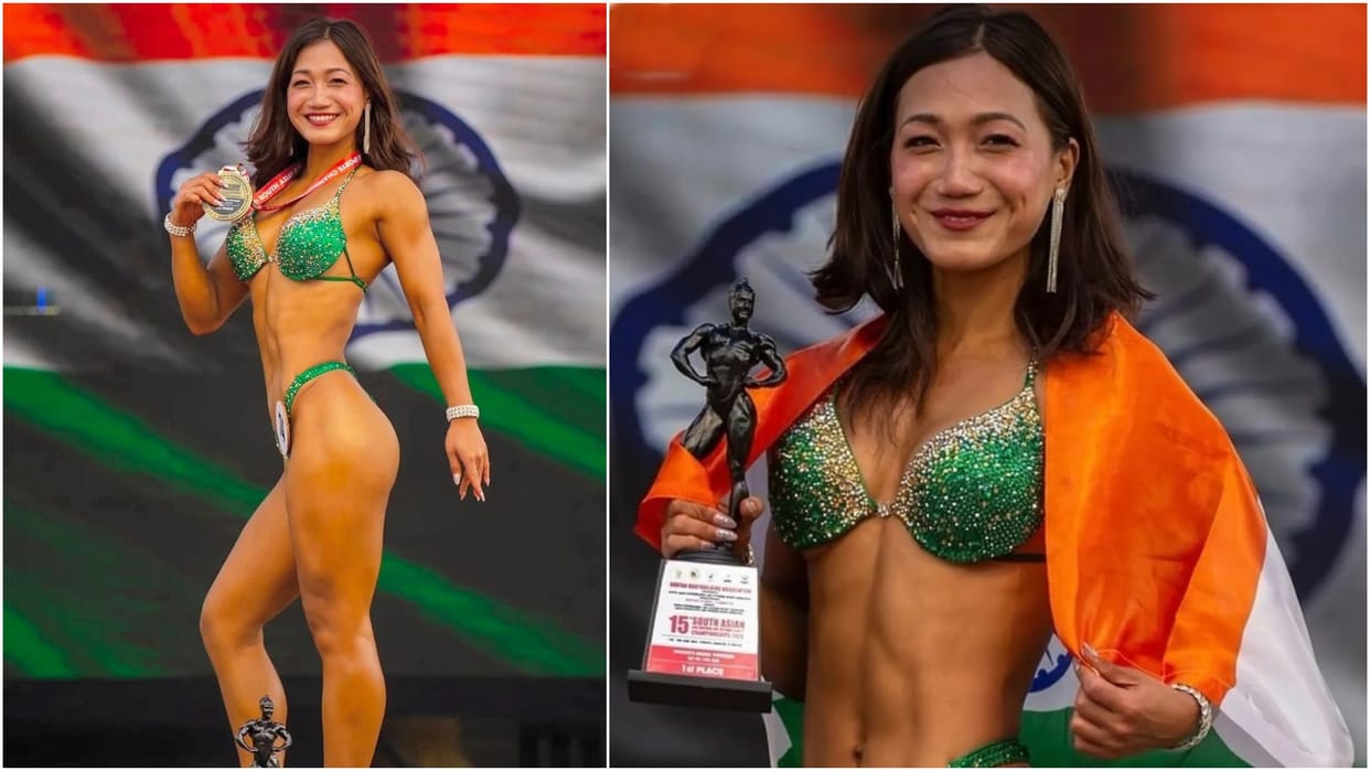 Hillang yajik Wins Double Medal At South Asian Bodybuilding & Physique Sports Championships 2025 in Bhutan