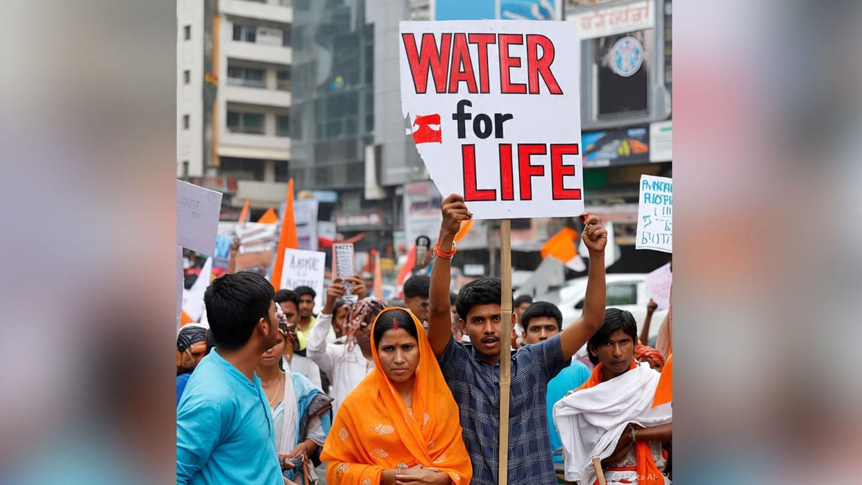 Bihar News: People's anger erupted over water shortage in Muzaffarpur